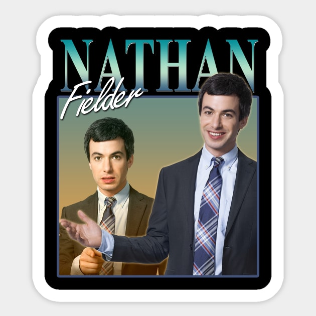 Nathan Fielder Vintage Retro Sticker by The Prediksi 